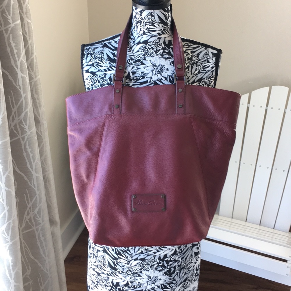 Dark red purse